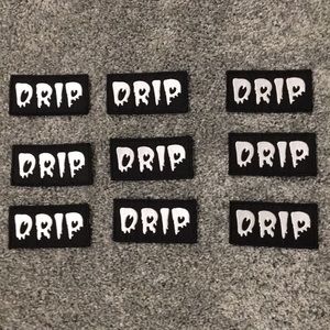 Drip iron on patches